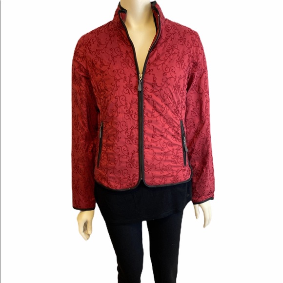 Eddie Bauer Jackets & Blazers - EDDIE BAUER Red Goose Down Full Zip Coat M